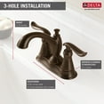 thumbnail image 5 of Delta Linden Two Handle Centerset Bathroom Faucet with Metal Drain Assembly in Venetian Bronze 2594-RBMPU-DST, 5 of 5