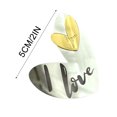 thumbnail image 2 of Wadada 10 Pcs Love Heart Cake Topper Cake Decoration for Valentine's Day Wedding Mother's Day, Acrylic Gold Cupcake Topper Picks Love You Letter Cake Topper for Party Cake Desserts Decor Supplie, 2 of 6