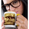 thumbnail image 2 of 3drose, American Scenery Central Park the Musicians Pagoda, 11oz Two-tone Yellow Mug, 2 of 6