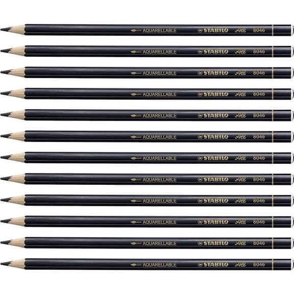 Stabilo-All Pencil 8046 Black 12 Pack