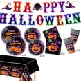 thumbnail image 2 of Yeciiwht Halloween Party Tableware Set for 10 Guests – Disposable Paper Plates, Cups, Napkins & Cutlery, Festive Holiday Decor Supplies for Themed Parties, 2 of 6