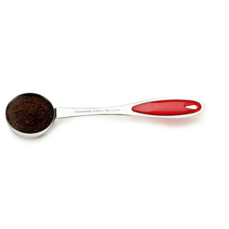 Espresso Coffee Scoop - RSVP Endurance® Splash Coffee Scoop - Stainless Steel - Red - ⅛ Cup