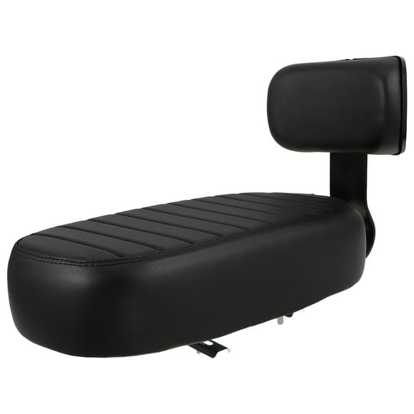 ColoMX Asiento de bicicleta para niños: Asiento trasero para niños - Cojín portabicicletas con respaldo - Portabebés de seguridad - Accesorios para bicicletas de carretera - Negro