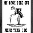 thumbnail image 3 of CafePress - BACK GOES OUT Dark T Shirt - Men's Classic Graphic Cotton T-Shirt, 3 of 4
