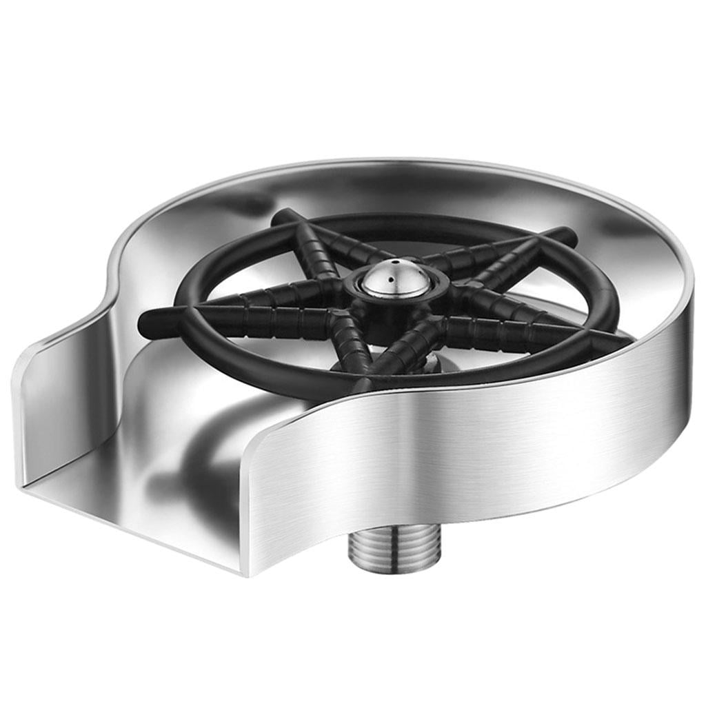 Stainless Steel rinser Sink Accessories Spray Washing Wash Bottle Washer Cup Washer for Coffee