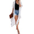 thumbnail image 1 of Kimono Rayé Blanc/bleu pour Femmes, 1 of 13