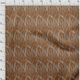 thumbnail image 3 of oneOone Cotton Jersey Brown Fabric Skins Animal Sewing Material Print Fabric By The Yard 58 Inch Wide, 3 of 4