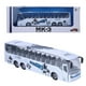 thumbnail image 2 of 1:50 Simulación Modelo de Autobús de Tránsito Juguete de Aleación Autobús de Remolque de Juguete con Luz y Música para Niños (Blanco), 2 of 15