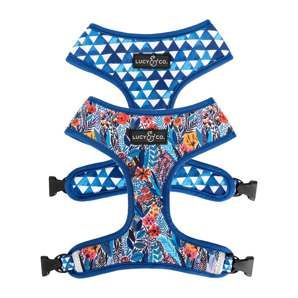 Lucy & Co. Royal Garden Reversible Dog Harness.