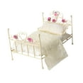 thumbnail image 3 of 1: 12 cama europea en miniatura, muebles en miniatura para habitación, accesorios DIY, accesorios para fotos, cama pequeña para decoración artesanal Ropa de cama de encaje, 3 of 8