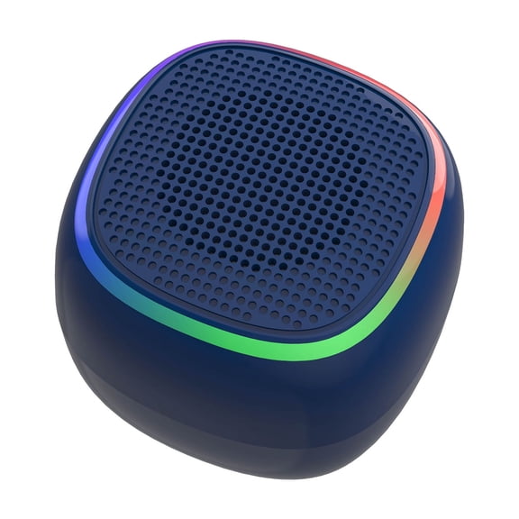 Bluescape Mini Portable Bluetooth Speaker, IPX7 Waterproof Wireless Speaker, Black with LED Lights