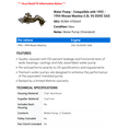 thumbnail image 2 of Water Pump - Compatible with 1992 - 1994 Nissan Maxima 3.0L V6 DOHC GAS 1993, 2 of 2