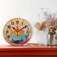 thumbnail image 2 of Yayeee 10" Wall Clock Battery Operated Quartz Round Silent Non-Ticking Home Decor, Goldfish, 2 of 6