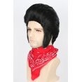 thumbnail image 3 of Peluca de disfraz LeMarnia Black Short Disco para hombre, fiesta de Halloween, 3 of 6