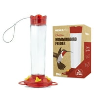 MEKKAPRO Outdoor Hummingbird Feeder Made from Glass, (20 Ounce)