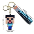 thumbnail image 3 of Modern Anime Cartoon Silicone Keychain Backpack Charm Accessory For Kids And Adults Durable Decorative Taster Glasses Womens Wallets Key Bands Wallet Wrist Strap round Acrylic Blanks Wrist Key Fob Key, 3 of 4