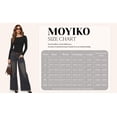 thumbnail image 7 of MOYIKO Boat Neck Long Sleeve Shirt for Woman Slim Fitted Black T Shirts Basic Ribbed Knit Tees Tight Tops, 7 of 7