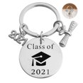 thumbnail image 2 of Porte-clés de Graduation en Acier Inoxydable Charme Cadeau de Graduation pour Diplômés, 2 of 10