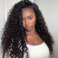 thumbnail image 1 of Media peluca ISEE Water Wave de cabello humano de 26 pulgadas, apta para principiantes, 1 of 8