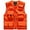 Orange, variant on HOTIAN Fishing Vest Jcket for Men and Women Quick-Dry Outdoor Cargo Utility Vests with Multi-Pocket for Travel Work Photography Khaki M