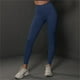 thumbnail image 4 of Gibobby Yoga leggings Pantalones de pierna sólidos con cintura ancha básica de yoga(Azul,CH), 4 of 5