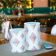 thumbnail image 3 of Yayeee Flameless Candles with Remote Flickering Battery Operated Multi Color Changing, Pink Cartoon Ice Cream, 3 of 7