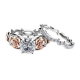 thumbnail image 2 of Juego de anillos de 2 piezas jinwen anillos llamativos para boda uso diario 8, 2 of 8