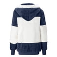 thumbnail image 3 of KaLI_store Women Jacket Women Full Zip Jackets with Pockets Soft Polar Coat Jacket Sweater for Outdoor Blue,5XL, 3 of 5