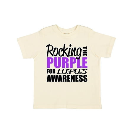 

Inktastic Rocking The Purple for Lupus Awareness Gift Toddler Boy or Toddler Girl T-Shirt