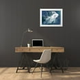 thumbnail image 3 of Popp, Grace 32x25 White Modern Wood Framed Museum Art Print Titled - Indigo Fish II, 3 of 4
