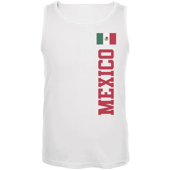 World Cup Mexico White Adult Tank Top - Small
