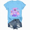 thumbnail image 5 of TOWED22 Halloween Shirts Women Cute Ghost Graphic T-Shirts Funny Spooky Ghost Print Tee Fall Halloween Holiday Casual Tops(Sky Blue,S), 5 of 8