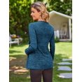 thumbnail image 4 of Ekouaer Women's Maternity Shirts Long Sleeve Pregnancy Tops Casual Ribbed Knit Winter Pregnant Blouses, 4 of 6