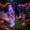 Halloween Ground Stake Light, variant on Halloween Witch Cauldron Garden Stake Light with Colorful Waterfall LED Effects, Solar Powered Outdoor Yard Decoration, Waterproof Stake Light for Lawn, Patio, Pathway, Garden and Ghost Party Decor