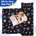 thumbnail image 4 of Black Dog Paw Footprint Toddler Nap Mats for Kids Preschool,Sleeping Mat Bag or Kids,Toddler Sleeping Bag,Toddler Nap Mat or Daycare, 4 of 6