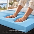 thumbnail image 2 of Subrtex 4 Inch Twin Mattress Topper, Gel Memory Foam Bed Topper with Removable Cover, Pressure Relieving for Old Mattress Upgrade, CertiPUR-US Certified, 2 of 10