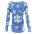 thumbnail image 5 of Jienlioq Mode Femmes Décontracté Manches Longues Imprimé Col Rond T-Shirt Ample Blouse Tops, 5 of 5