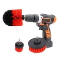 thumbnail image 1 of Scrubber Brush Kit, Medium Stiffness 3 Different Shape  Brush Set Durable Use Prevent Scratch  For Fiberglass Shower Rooms, 1 of 8