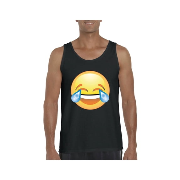 Men's Tank Top for Men - Emoji Laughing Tears