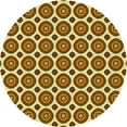 thumbnail image 1 of Ahgly Company Tapis d'Intérieur Lavables en Machine, Carrés Transitionnels Rouges Bruns, Carrés de 3', 1 of 7