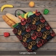 thumbnail image 5 of Picia Compass And Mountains In Bicycle Wheels1 for Tote Bag for Women with Zipper, Gym Tote with Compartments, Laptop Work Tote Nurse Dance Yoga Bag for Sport, Travel, 5 of 7