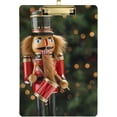 thumbnail image 2 of FMSHPON Christmas Nutcrackers Drum Clipboard Hardboard Wood Nursing Clip Board and Pull for Standard A4 Letter 13x9 inches, 2 of 5