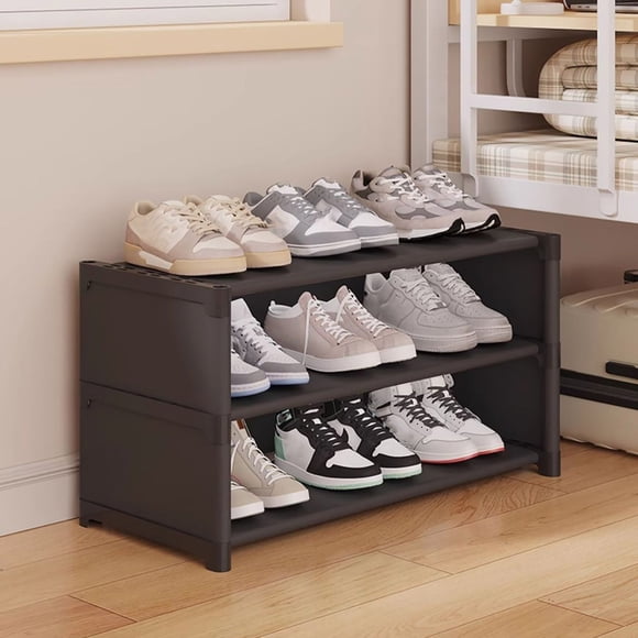 EGNMCR Shoe Rack,Shoe Rack for Closet Dormitory Shoe Rack Easy Storage Bed Storage Artifact Multi-layer Household Table Bottom Small Narrow Shoe Cabinet Shoe rack