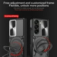 thumbnail image 2 of Dteck for Samsung Galaxy Z Fold 7 Case with Ring Stand, Shockproof Rugged Phone Case with Camera Cover Sliding for Galaxy Z Fold7 2025,Black, 2 of 6