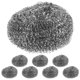 thumbnail image 1 of 8 cepillos de bolas de acero inoxidable para fregar platos, sartenes y woks., 1 of 6