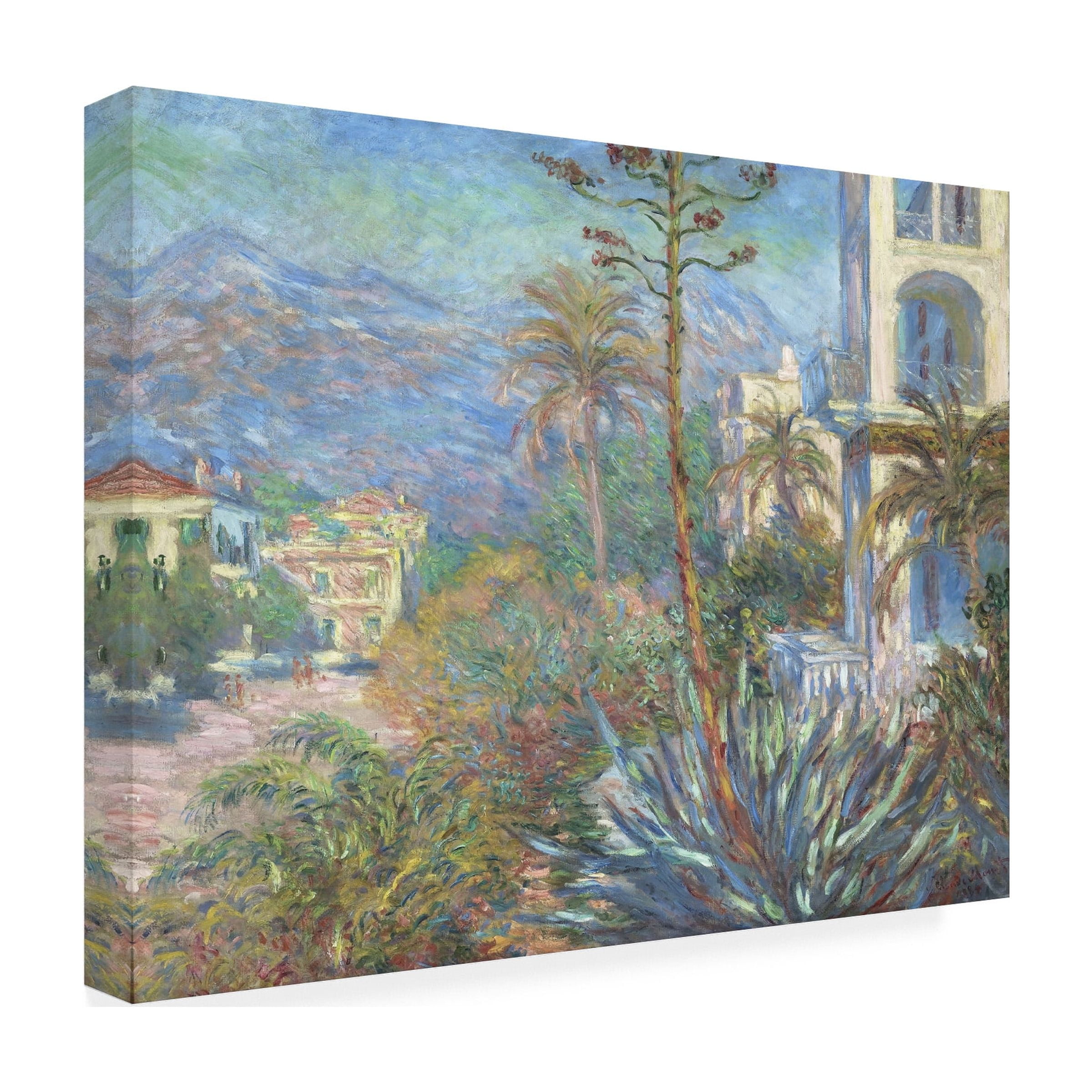 Monet 'Villas At Bordighera' Canvas Art