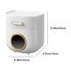 thumbnail image 3 of Caja para guardar papel higiénico | Portarrollos de papel higiénico hermético con cajón | Organizador de rollos de plástico a prueba de fugas | Soporte de pared para papel higiénico y teléfono móvil, 3 of 9