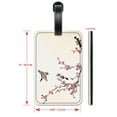 thumbnail image 2 of Birds on a Cherry Blossom - Luggage ID Tags / Suitcase Identification Cards - Set of 2, 2 of 5