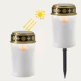 thumbnail image 4 of witspace Lantern Snowman Solar Lights for Cemetery Flameless Solar Powered Light for Prayer Waterproof Outdoor Christmas Decor Cemetery Solar Lights for Lamp, 4 of 5