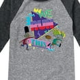 thumbnail image 3 of Hey Arnold! - Retro Arnold and Gerald - Toddler And Youth Raglan Graphic T-Shirt, 3 of 5